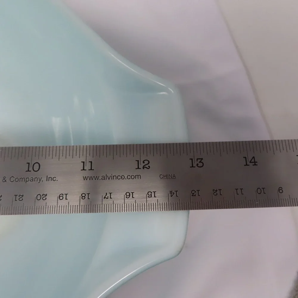 Vintage 1958 Pyrex Balloons #444 Cinderella Mixing Bowl - Turquoise 4 Qt Promo